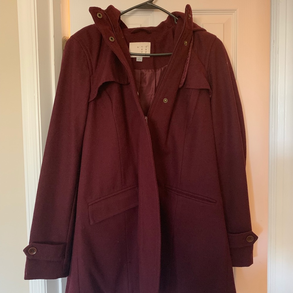 Burgundy coat/Jacket